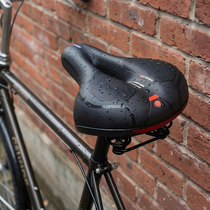 Bike Saddle Ergonomic Soft Padding Reflective Strip