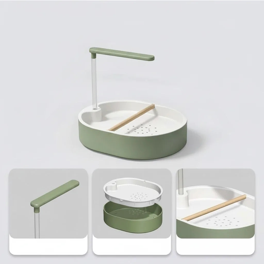 Bird Bathtub Circulating Pump USB Powered Non-Slip Basin