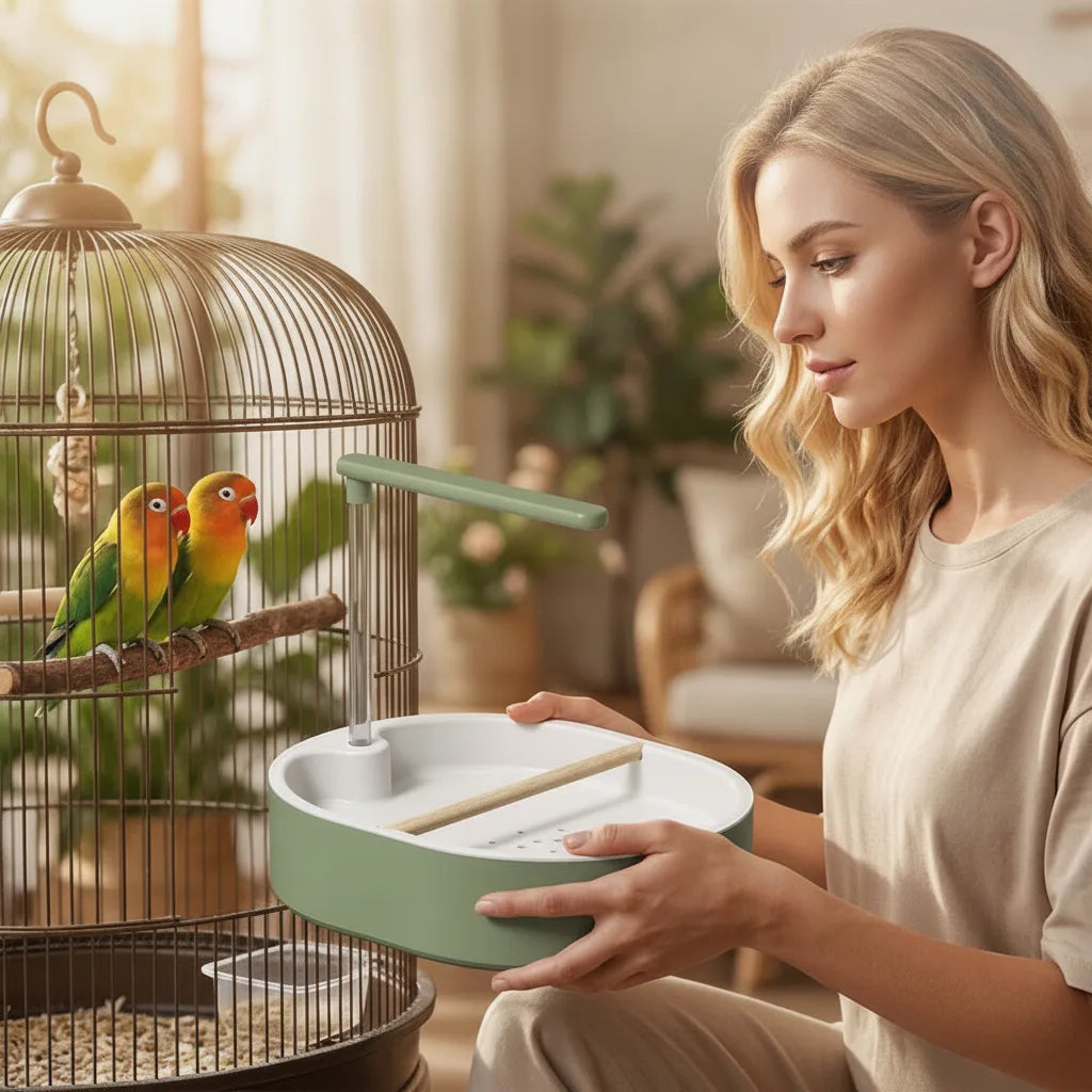 Bird Bathtub Circulating Pump USB Powered Non-Slip Basin