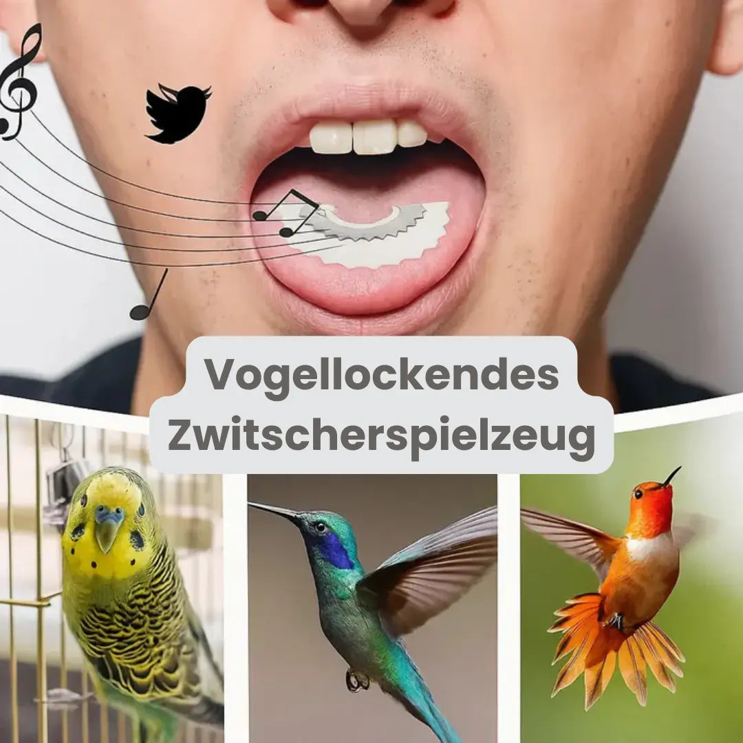 Bird Call Mouthpiece Realistic Songbird Calls Pocket-Sized Weatherproof