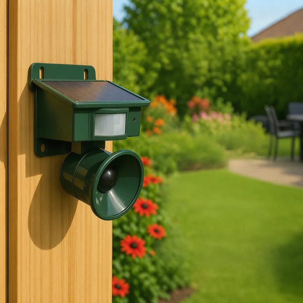 Bird Deterrent PIR Sensor Solar Powered Natural Predator Calls