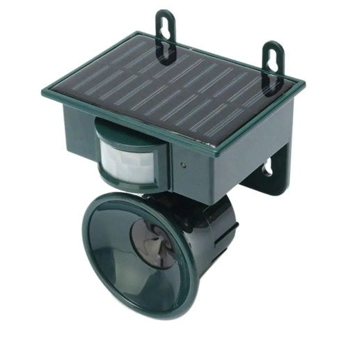 Bird Repellent Solar Motion Sensor Ultrasonic & Predator Sounds