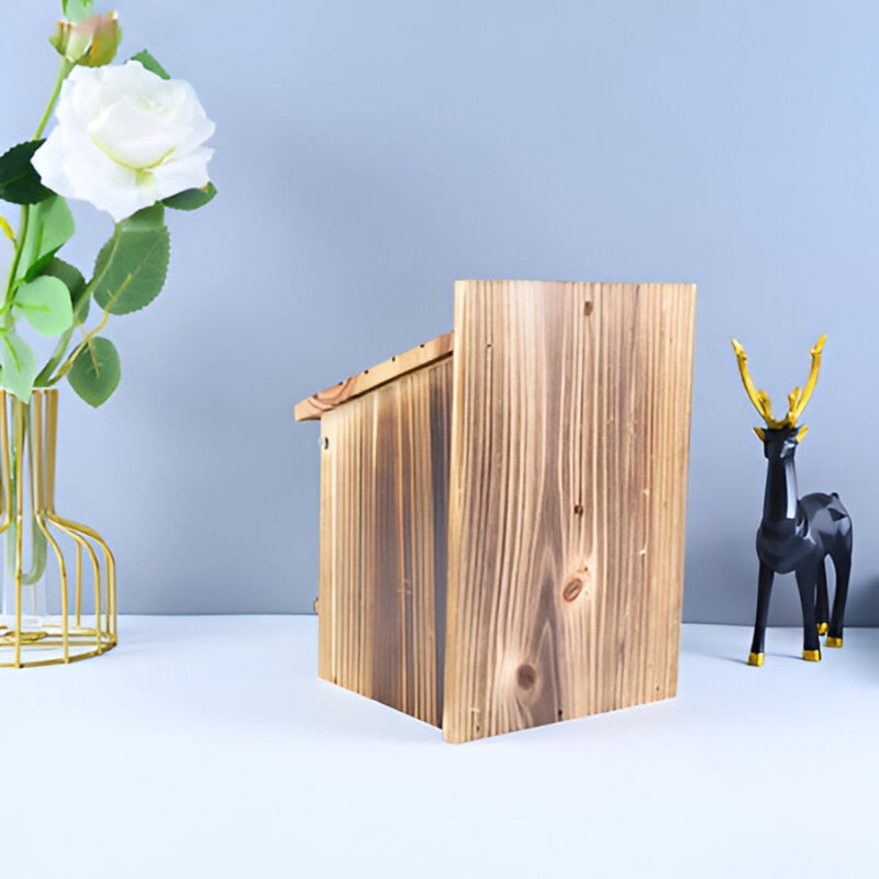 Birdhouse Natural Wood Weatherproof No Assembly