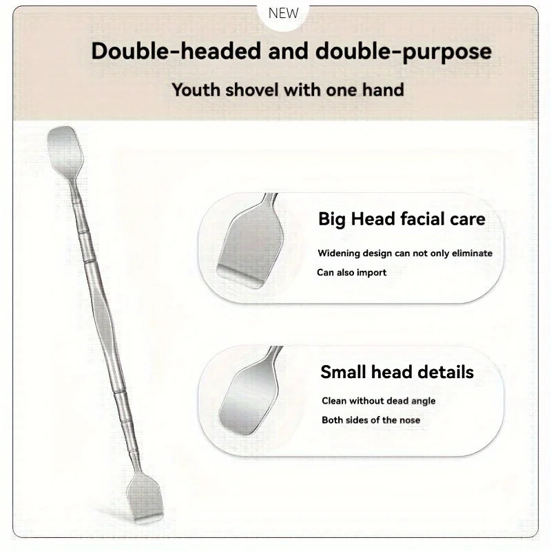 Blackhead Remover Stainless Steel Double-Sided Ergonomic Grip
