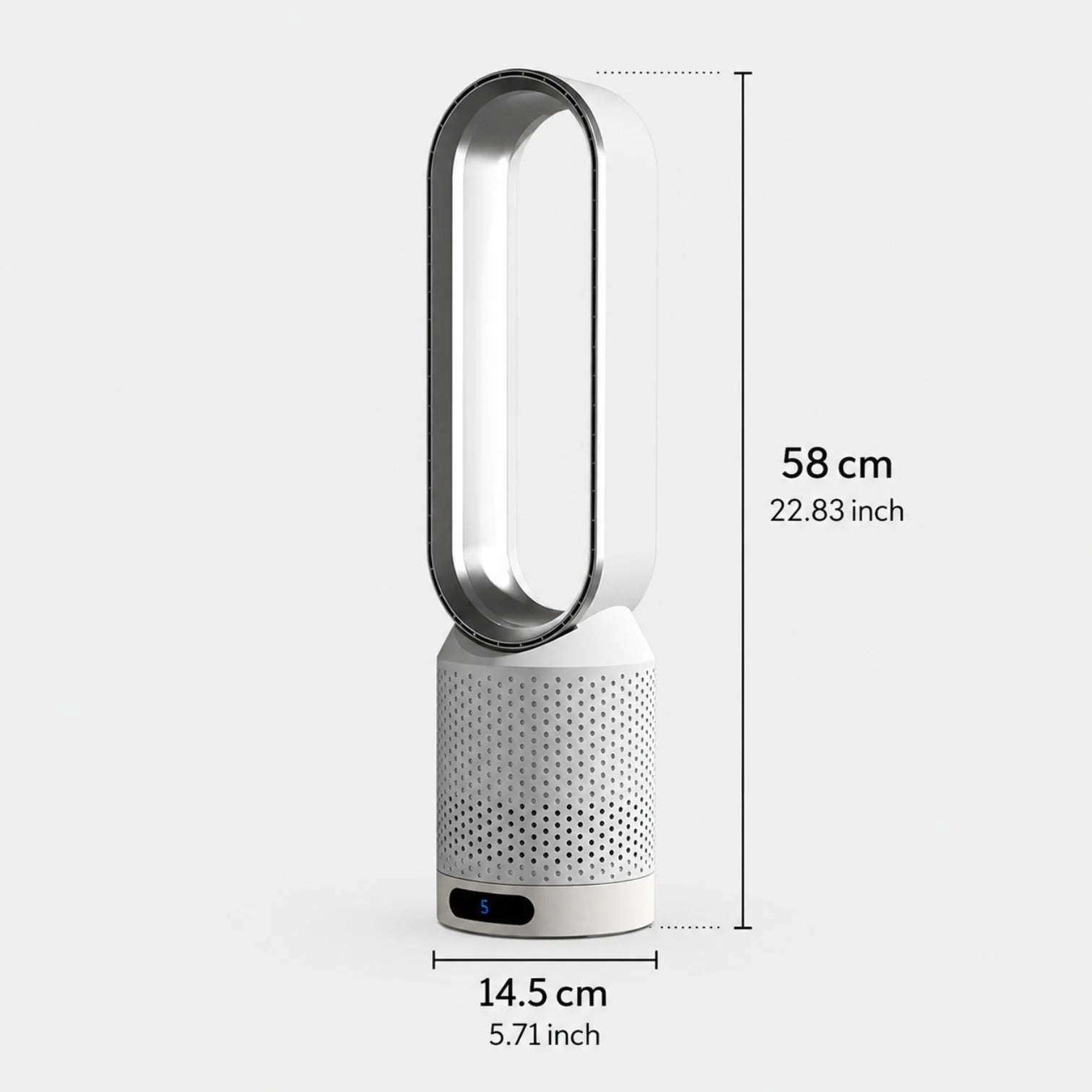 Bladeless Tower Fan Quiet 6 Speeds 90° Oscillation