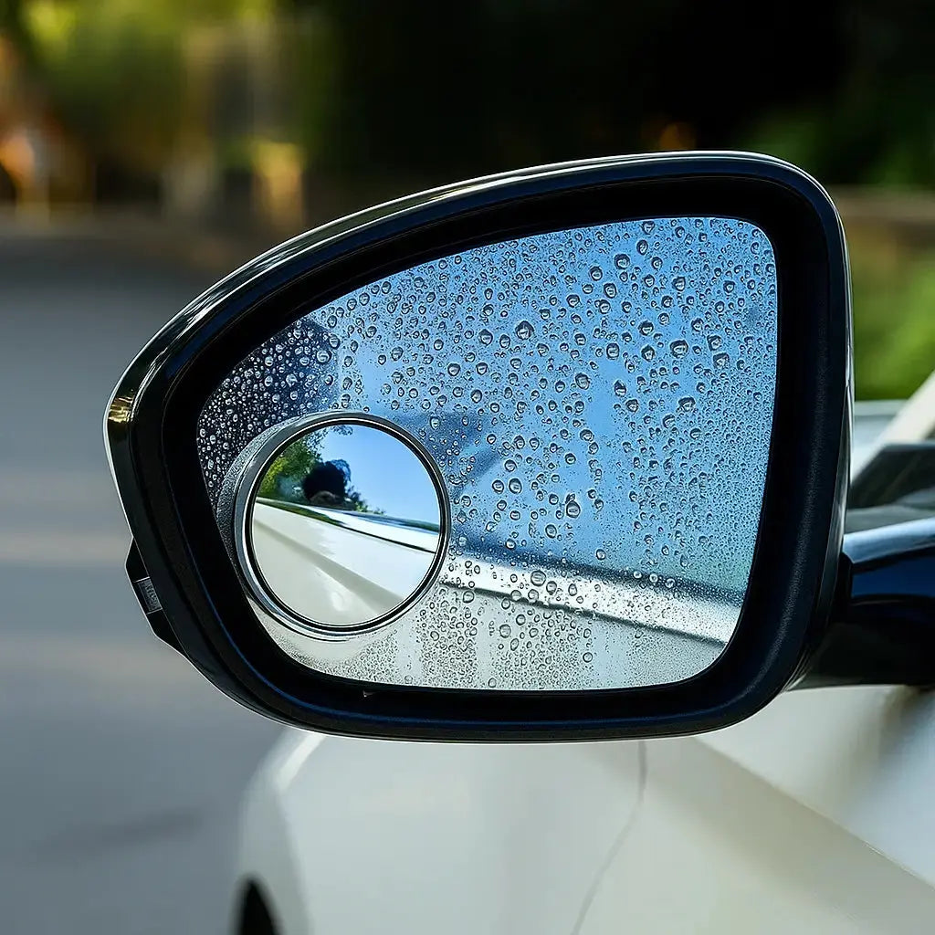 Blind Spot Mirror 360° Swivel Suction Mount Scratch-Resistant Glass