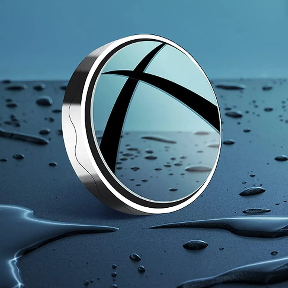 Blind Spot Mirror 360° Swivel Suction Mount Scratch-Resistant Glass