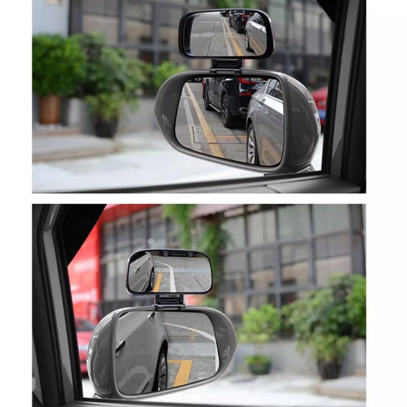 Blind Spot Mirror Adjustable Angle Clip-On & Universal Fit