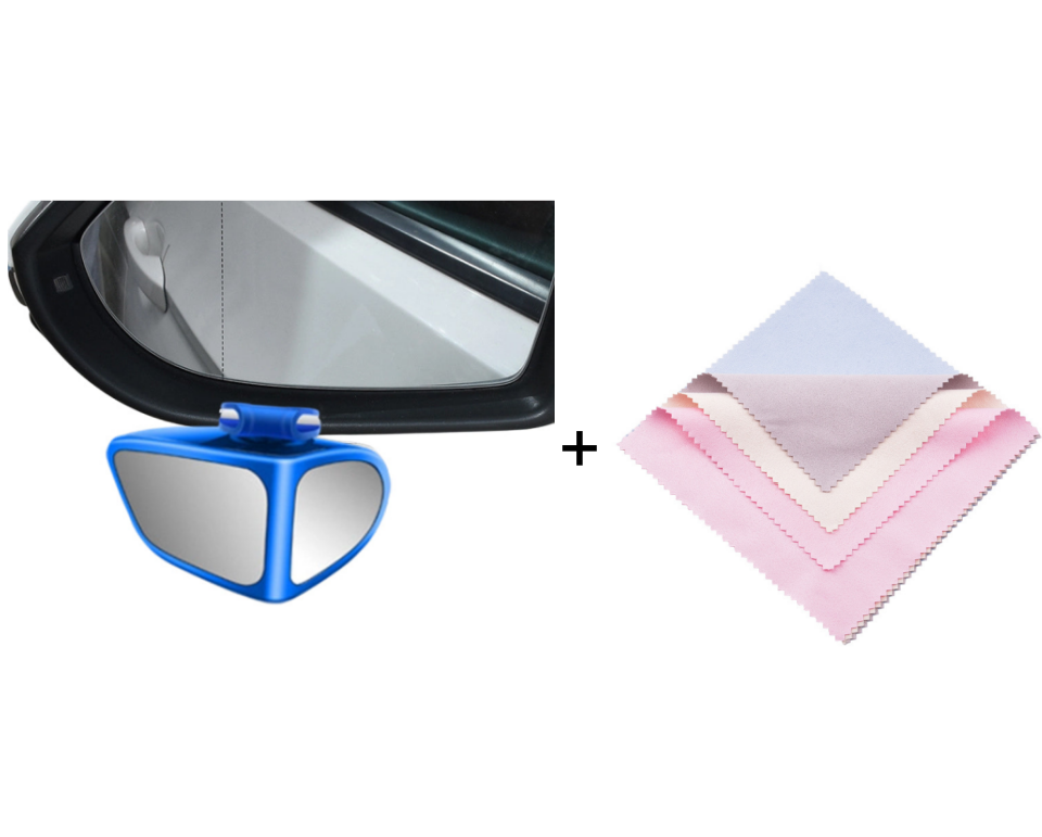 Blind Spot Mirror Dual-Lens 360° Adjustable & Self-Adhesive