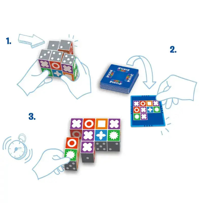 Block Puzzle 5-Piece Set With Cards