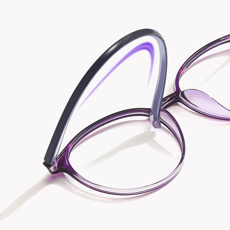 Blue Light Glasses Round Comfortable Lightweight Multiple Lens Strengths