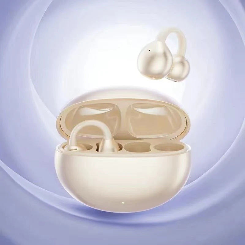 Bluetooth Earbuds Open-Ear Clip Multipoint AI Noise Suppression