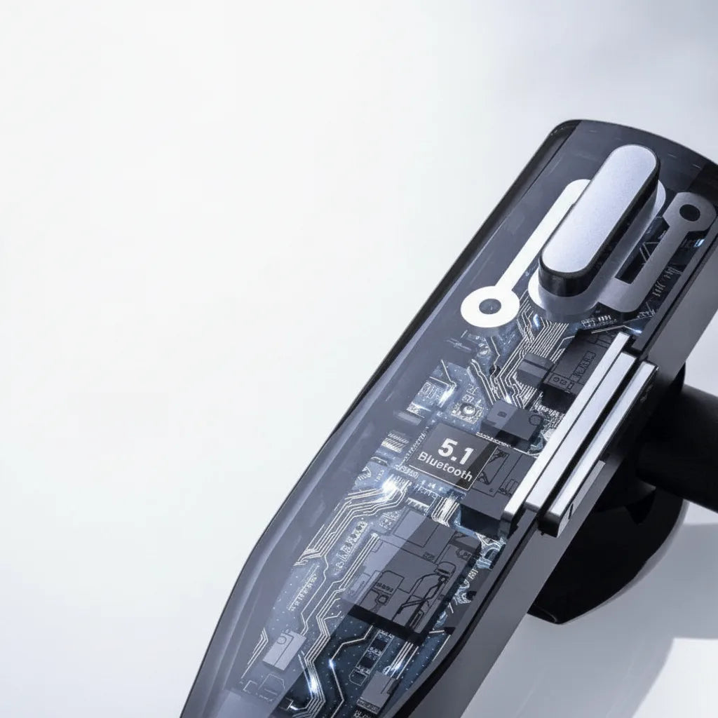 Bluetooth Headset Noise-Cancelling Dual Mic 25 Hours Talk Time