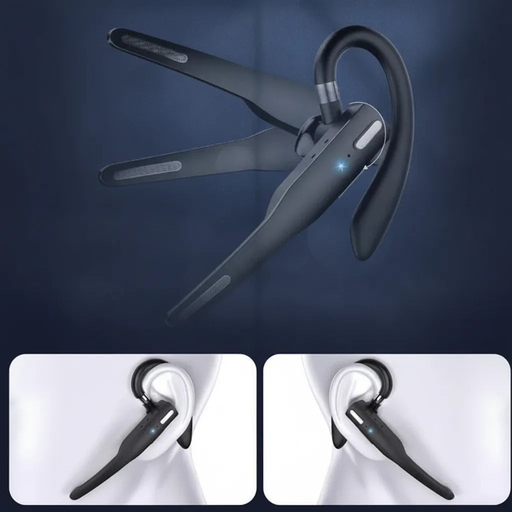 Bluetooth Headset Noise-Cancelling Dual Mic 25 Hours Talk Time