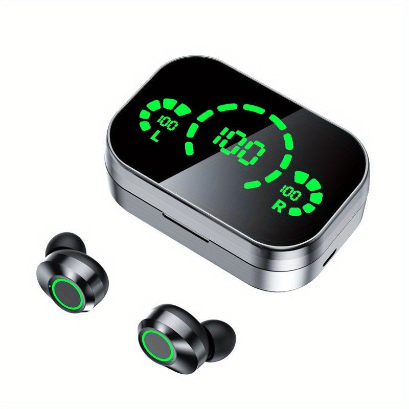 Bluetooth In-Ear Headphones LED Charging Case & Touch Controls