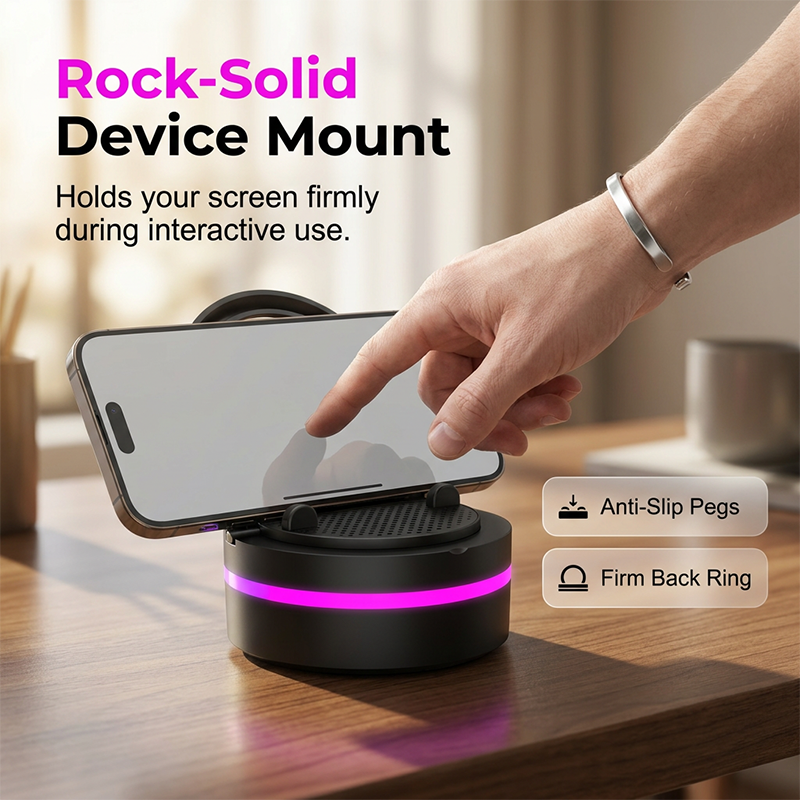 Bluetooth Speaker Phone Stand RGB Lighting