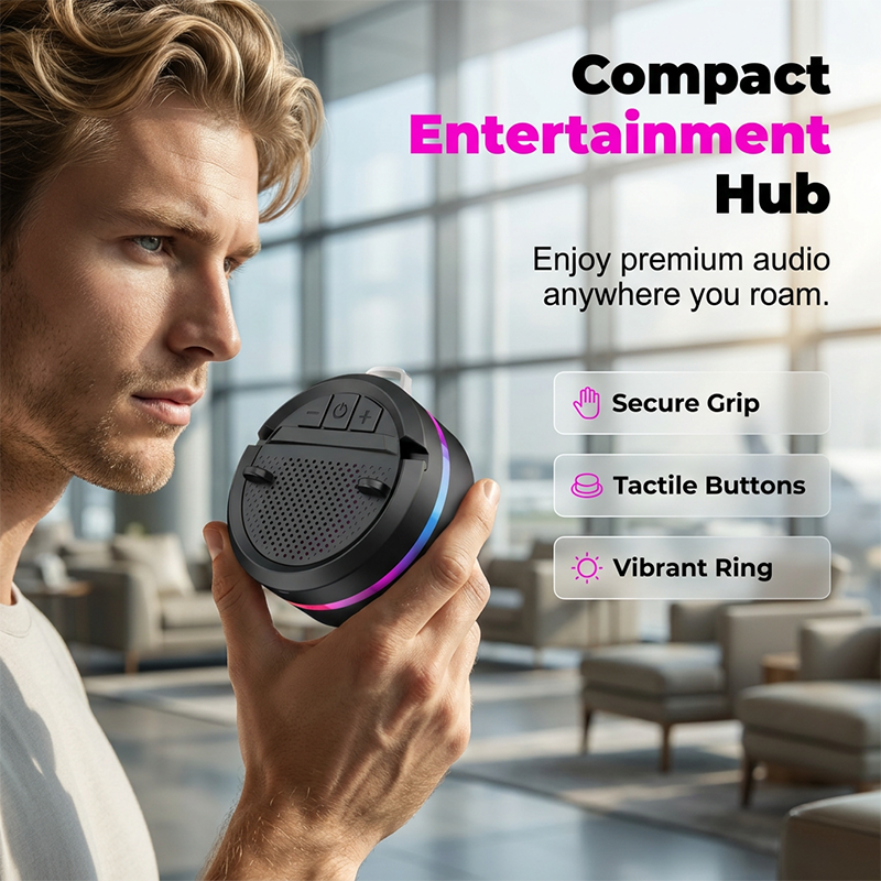 Bluetooth Speaker Phone Stand RGB Lighting