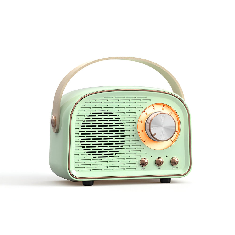 Bluetooth Speaker Retro Wood Finish Rich Bass