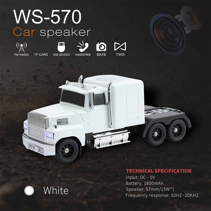 Bluetooth Speaker Truck Design 15W Subwoofer