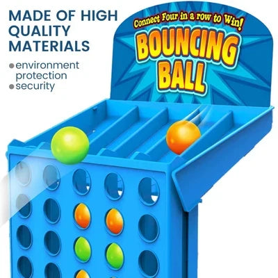 Board Game Four-in-a-Row Compact & Portable