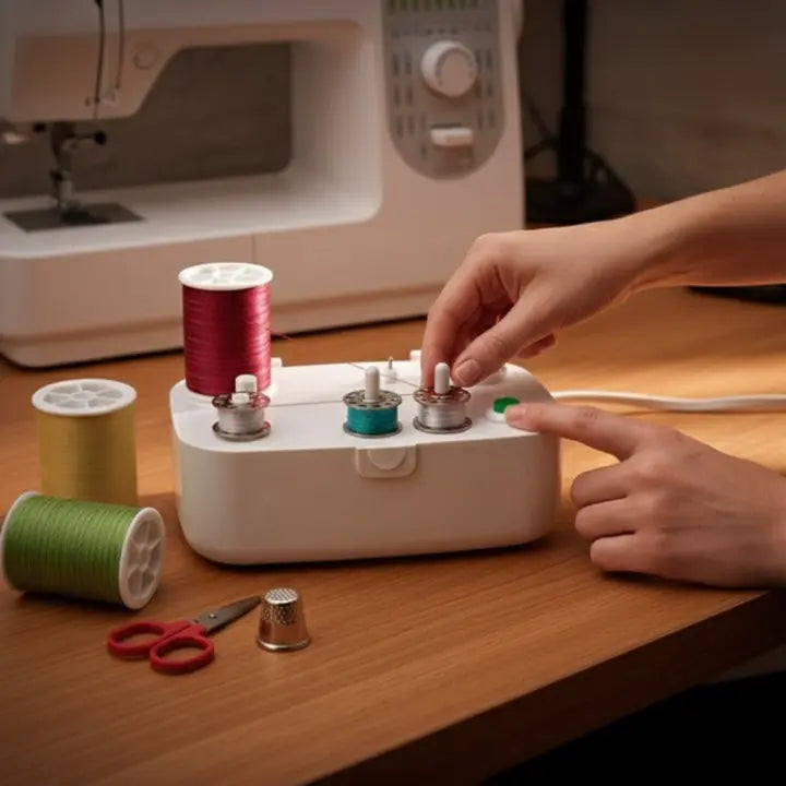 Bobbin Winder Portable One-Button Auto Shut-Off