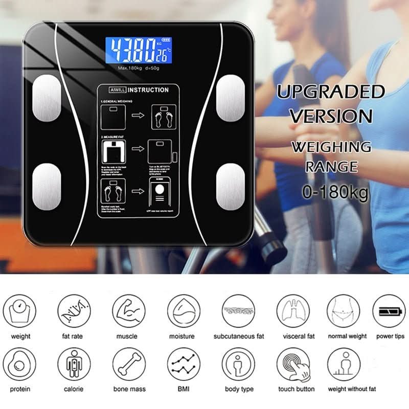 Body Composition Scale App-Connected 11-Metric Analysis