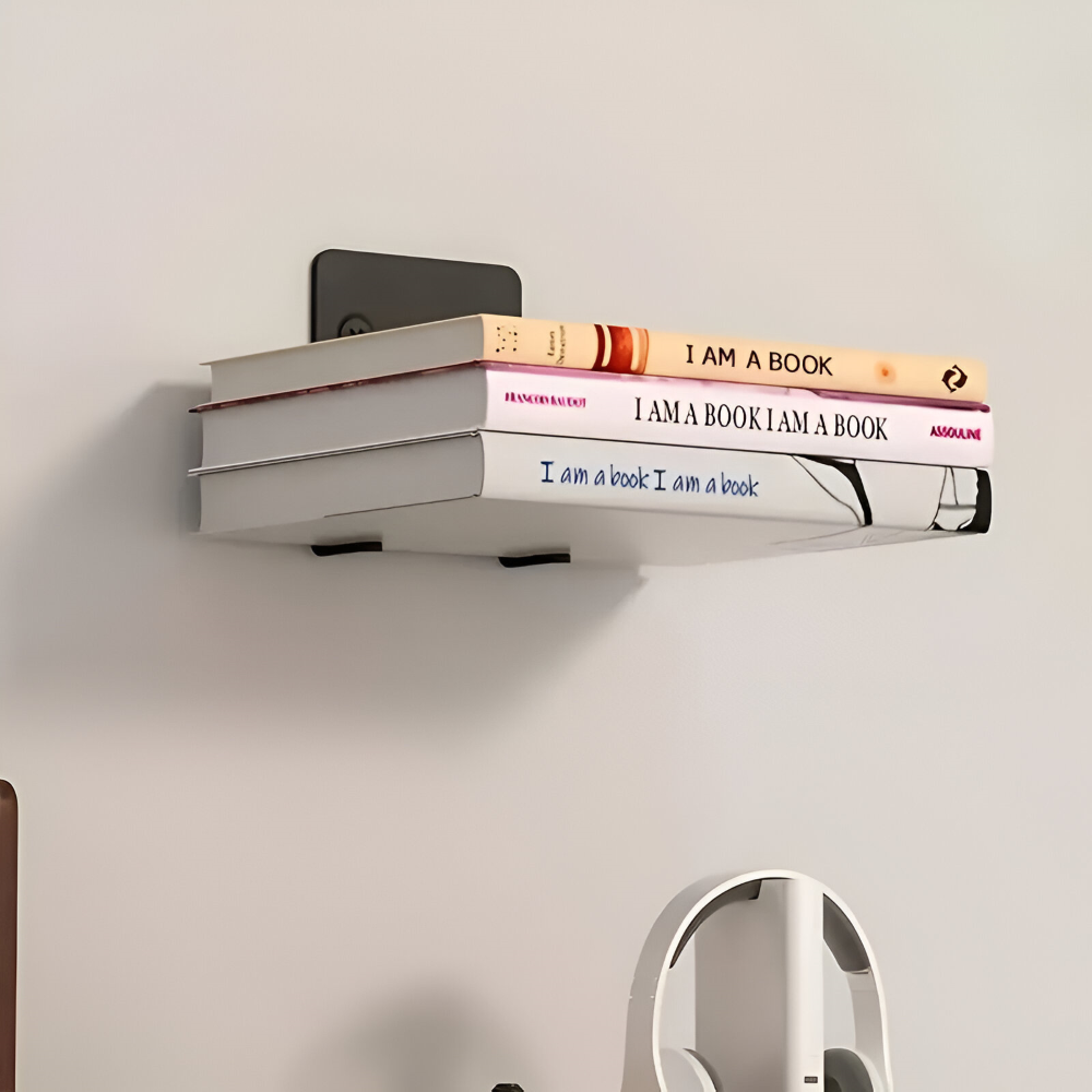 Book Holder Invisible Floating Painted Iron Set of 2