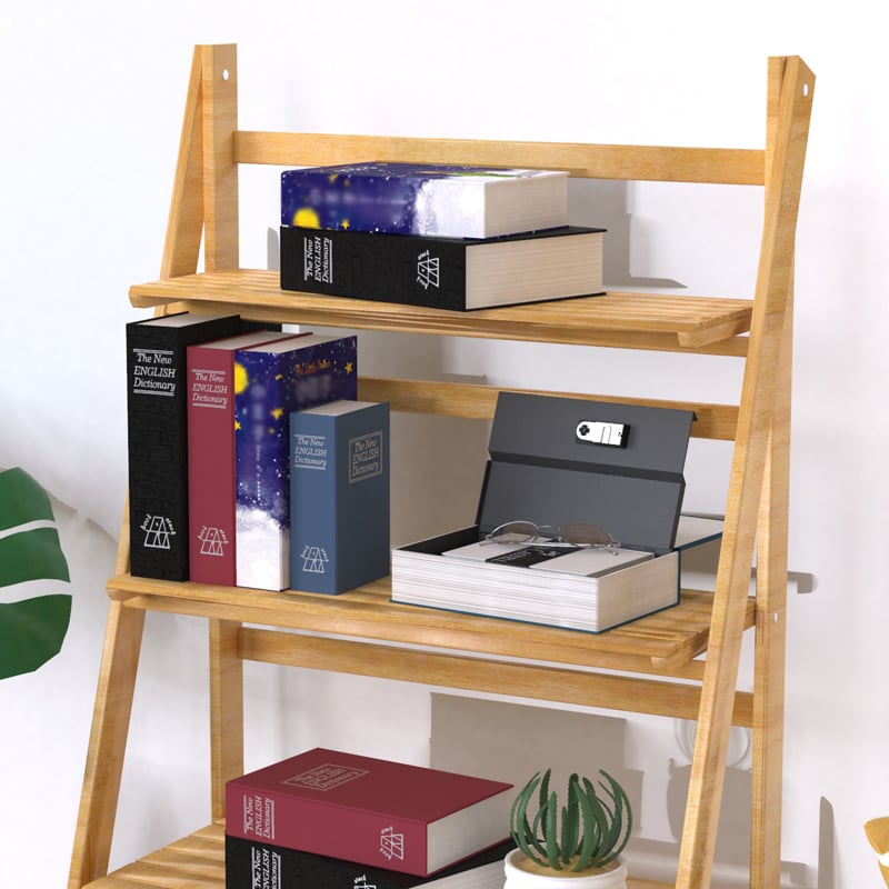Book Safe Discreet Bookshelf Disguise Key Or Combination Lock