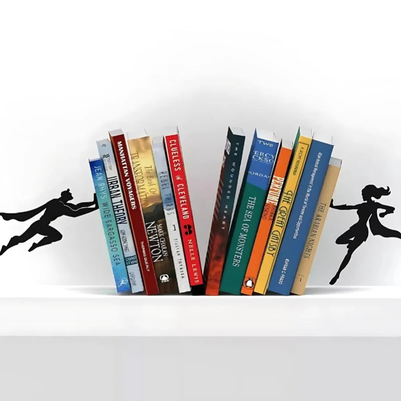Bookend Magnetic Hold Black Metal