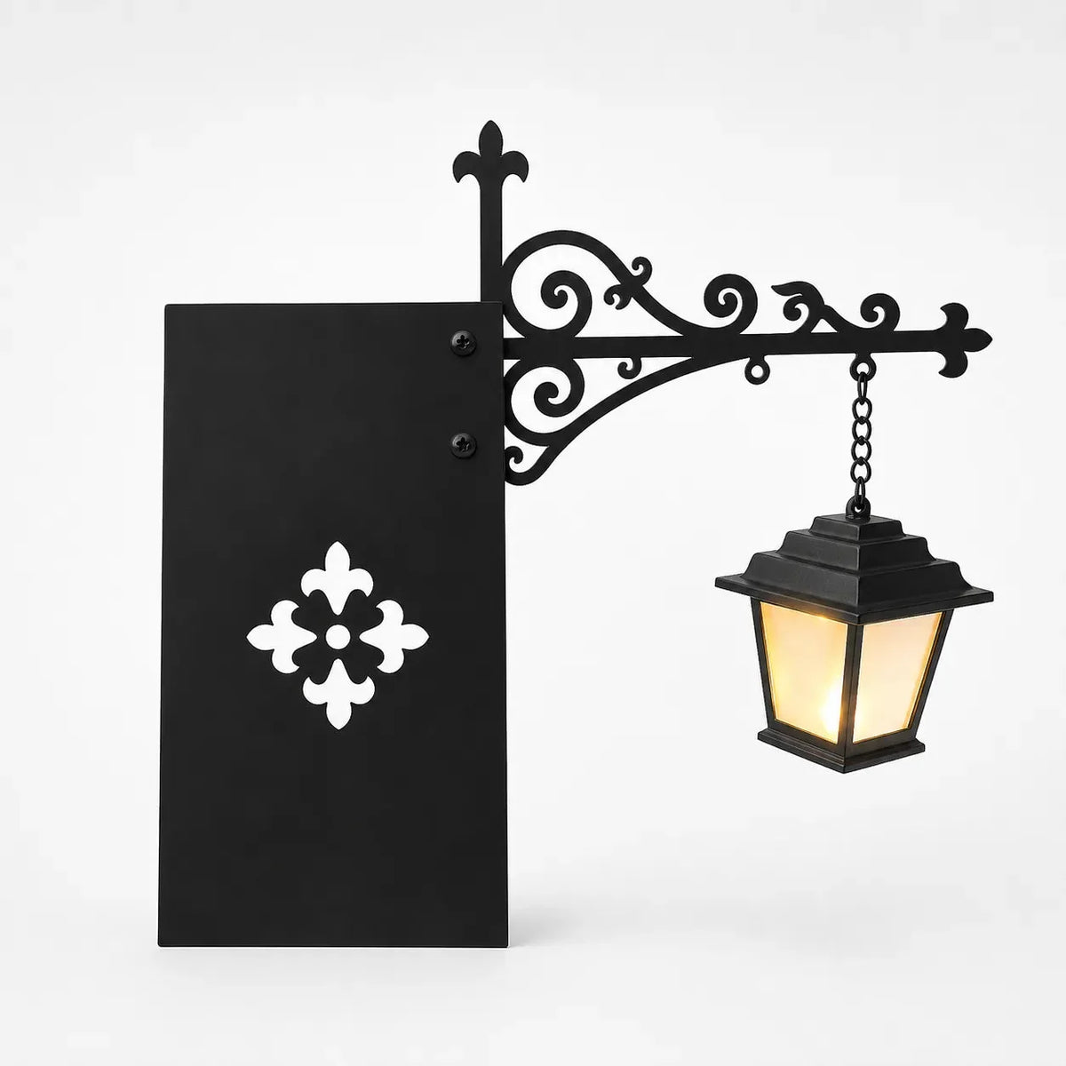 Bookshelf Lantern Slim Metal Battery Operated Warm LED