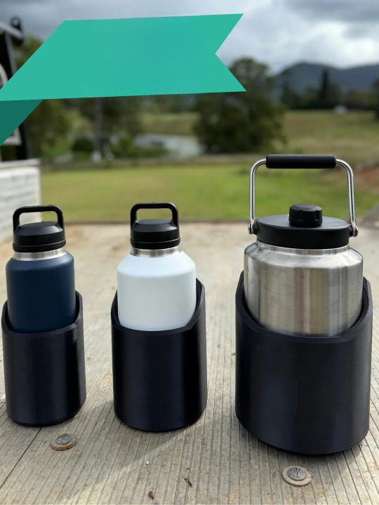 Bottle Holder Rubber-Coated Magnetic Tool-Free Mount
