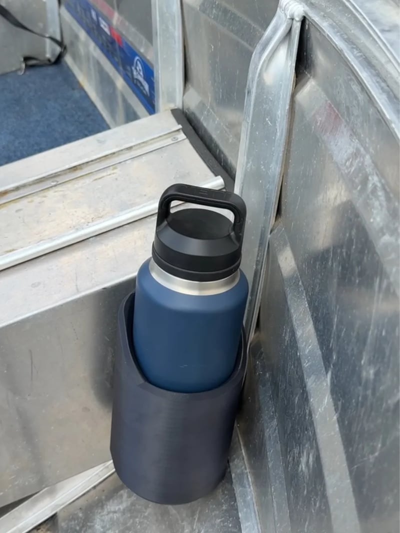 Bottle Holder Rubber-Coated Magnetic Tool-Free Mount
