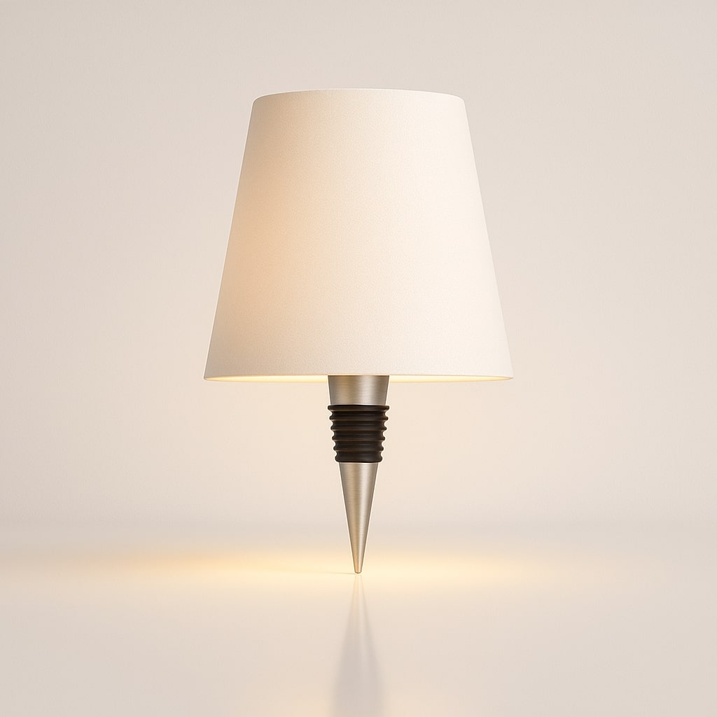 Bottle Lamp Attachment Wireless & Rechargeable Dimmable LED