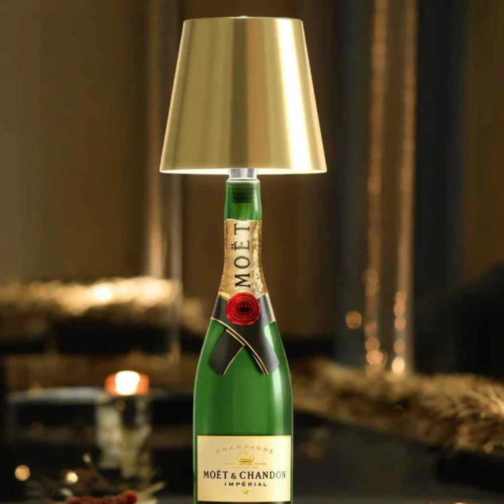 Bottle Lamp Attachment Wireless & Rechargeable Dimmable LED