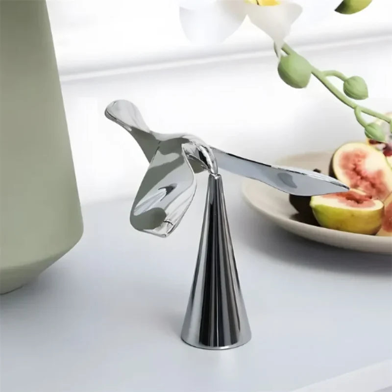 Bottle Opener Balancing Bird Polished Metal