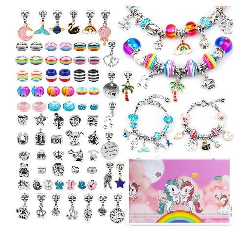 Bracelet Craft Kit 82-Piece BPA-Free Storage Box