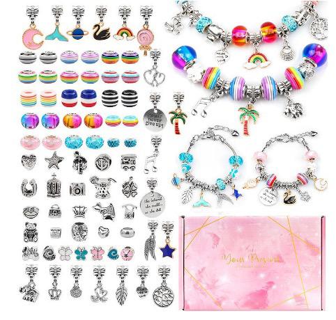Bracelet Craft Kit 82-Piece BPA-Free Storage Box