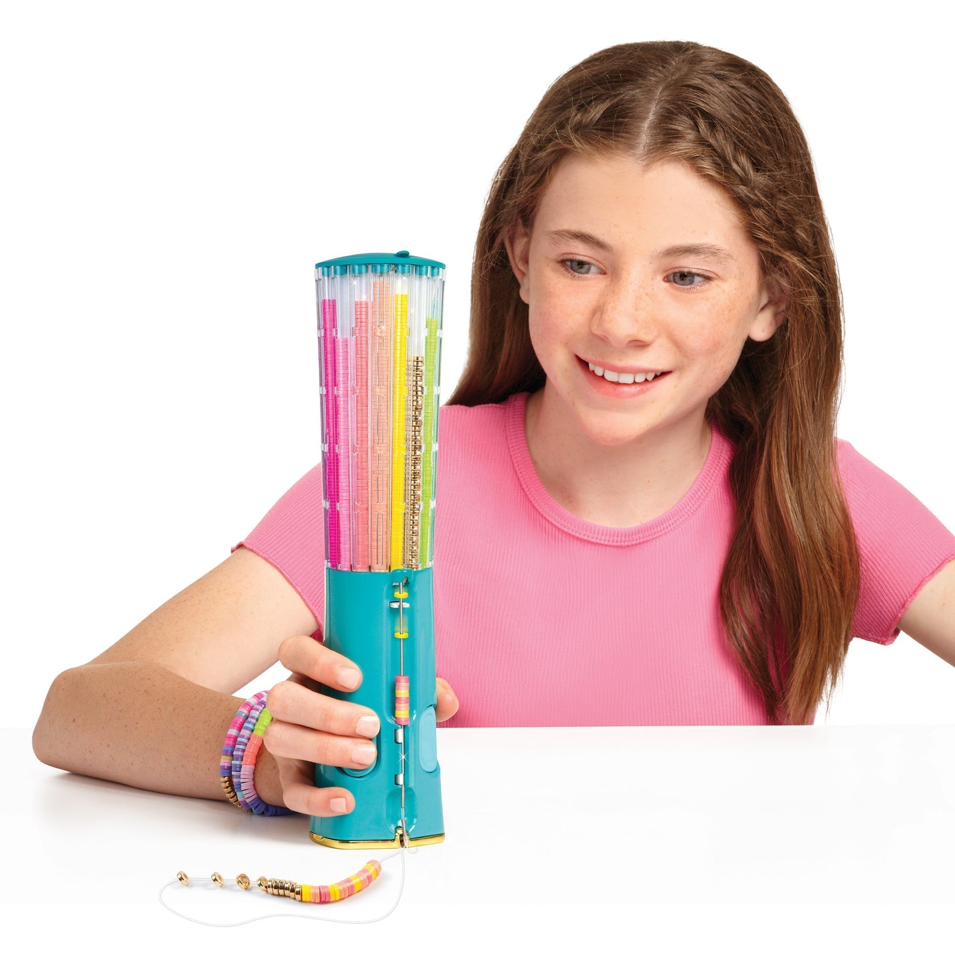 Bracelet Craft Kit Click-Select Bead Carousel Over 2,000 Beads