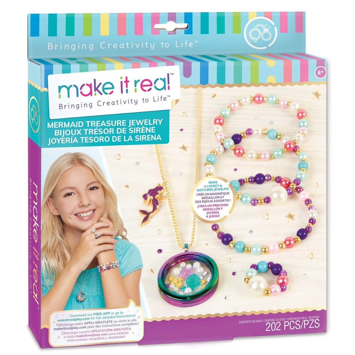 Bracelet Craft Kit Click-Select Bead Carousel Over 2,000 Beads