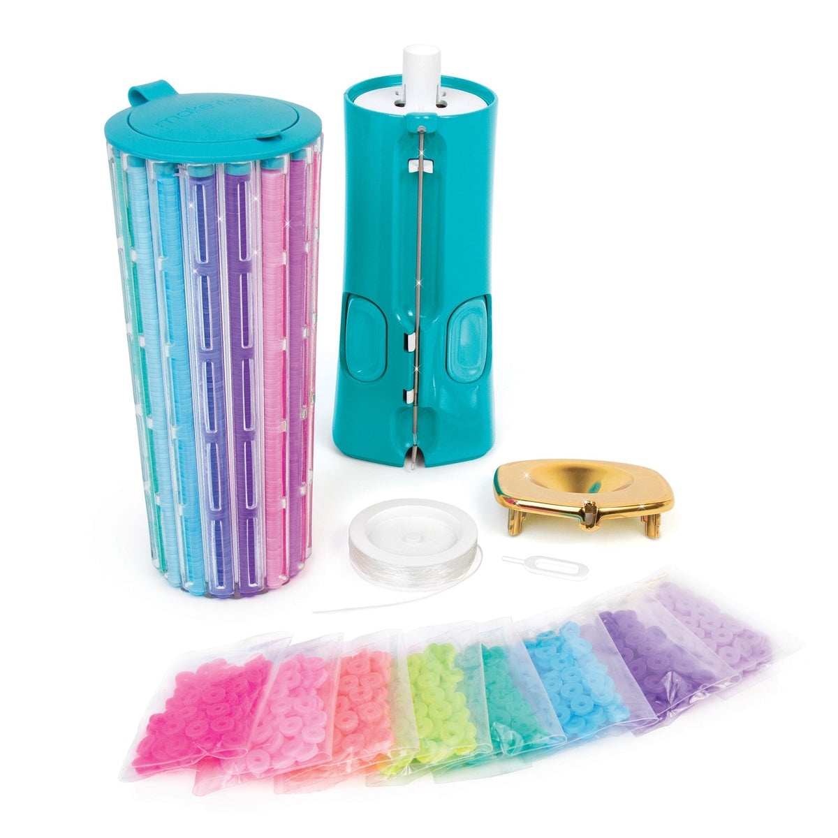Bracelet Craft Kit Click-Select Bead Carousel Over 2,000 Beads