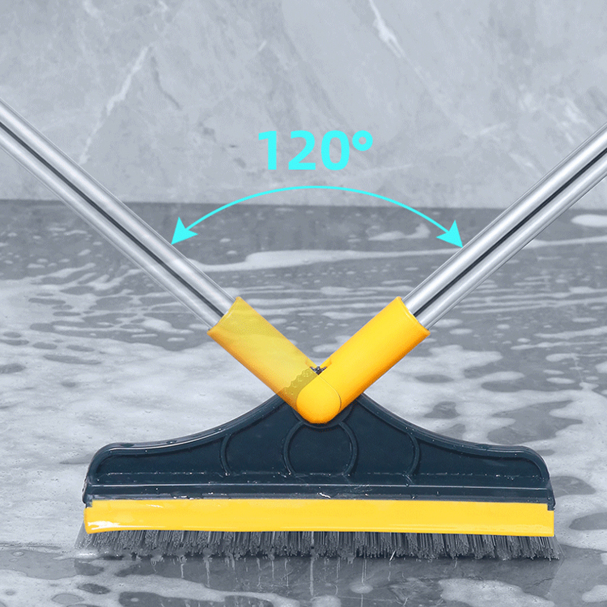 Broom Polypropylene Bristles Versatile & Ergonomic