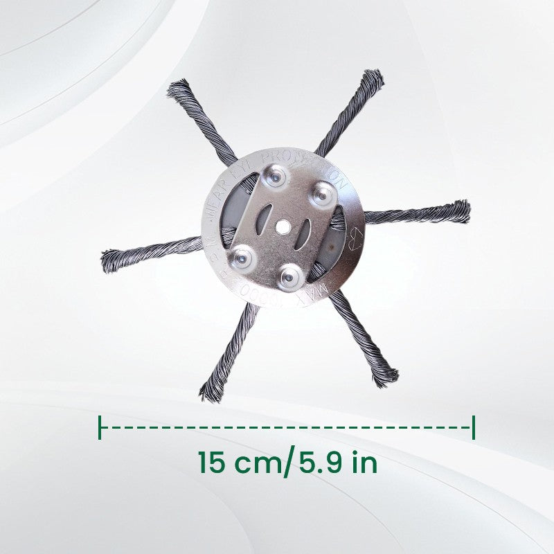 Brush Cutter Replacement Head Steel Blades Universal-Fit Tool-Free Installation