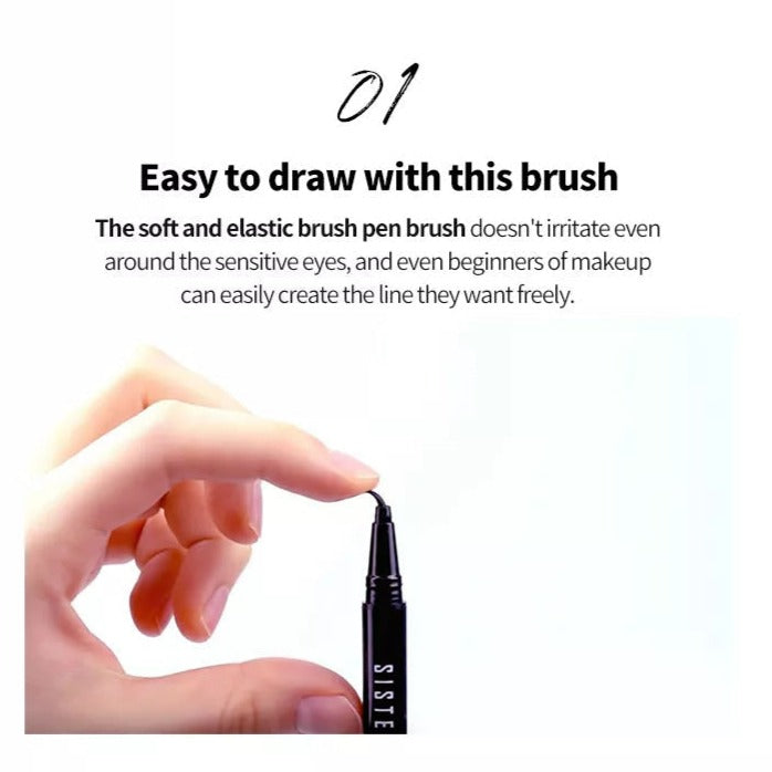 Brush Pen Eyeliner Ultra-Precise Brush Tip Waterproof & Smudge-Proof