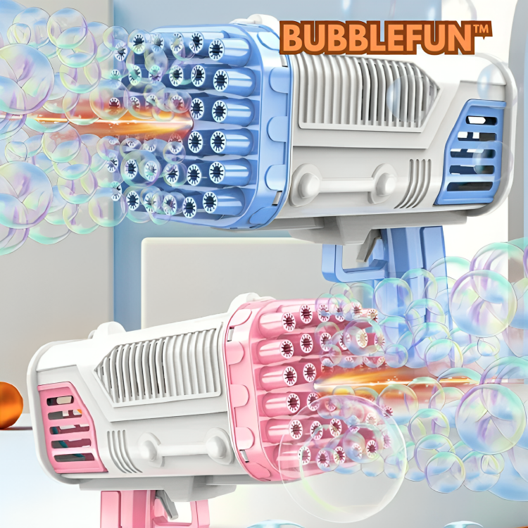 Bubble Gun Rechargeable LED Includes Bubble Solution