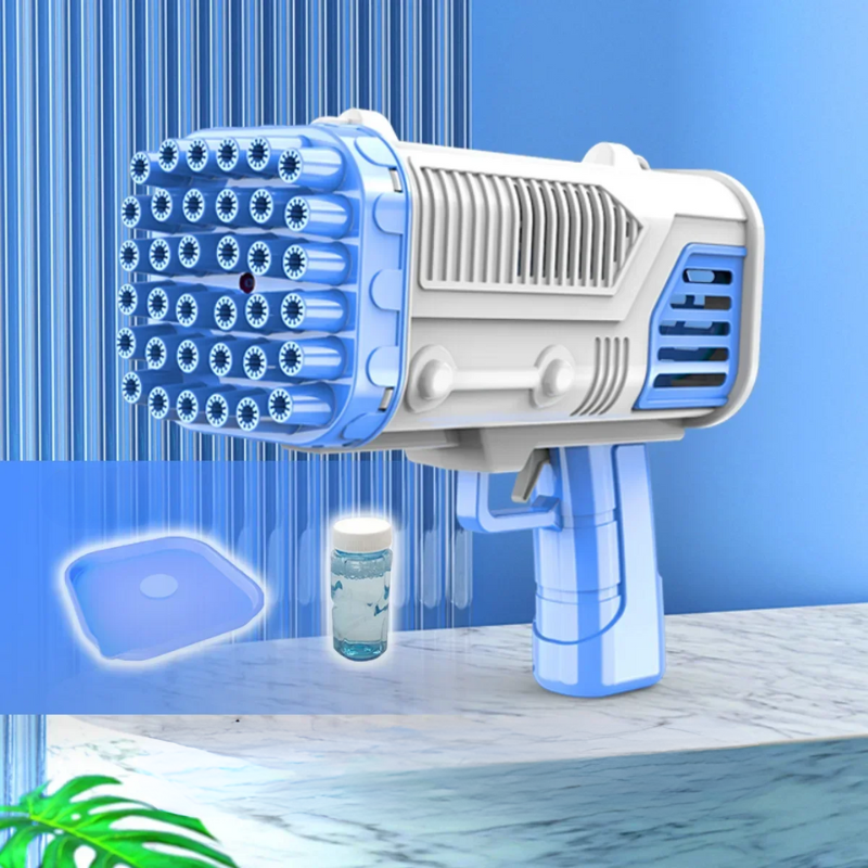 Bubble Gun Rechargeable LED Includes Bubble Solution