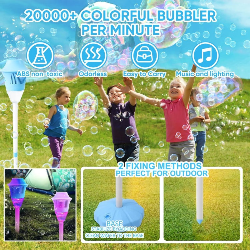 Bubble Machine Automatic LED Lights & Music