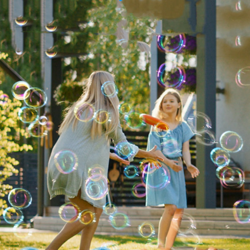 Bubble Machine Rechargeable & Portable 26 Nozzles