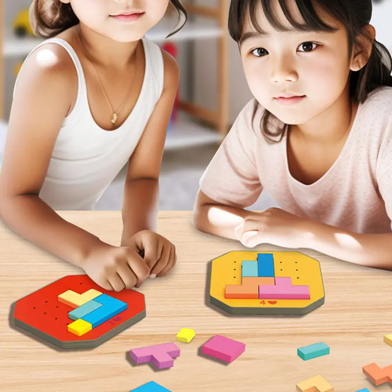 Building Block Set Stackable Multicolor Screen-Free