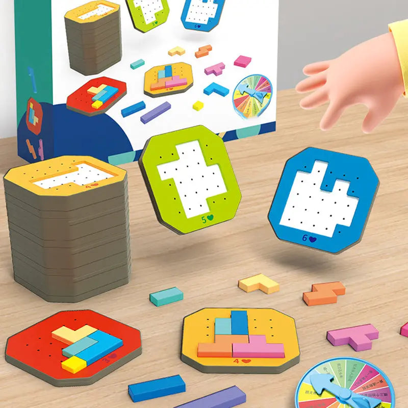 Building Block Set Stackable Multicolor Screen-Free