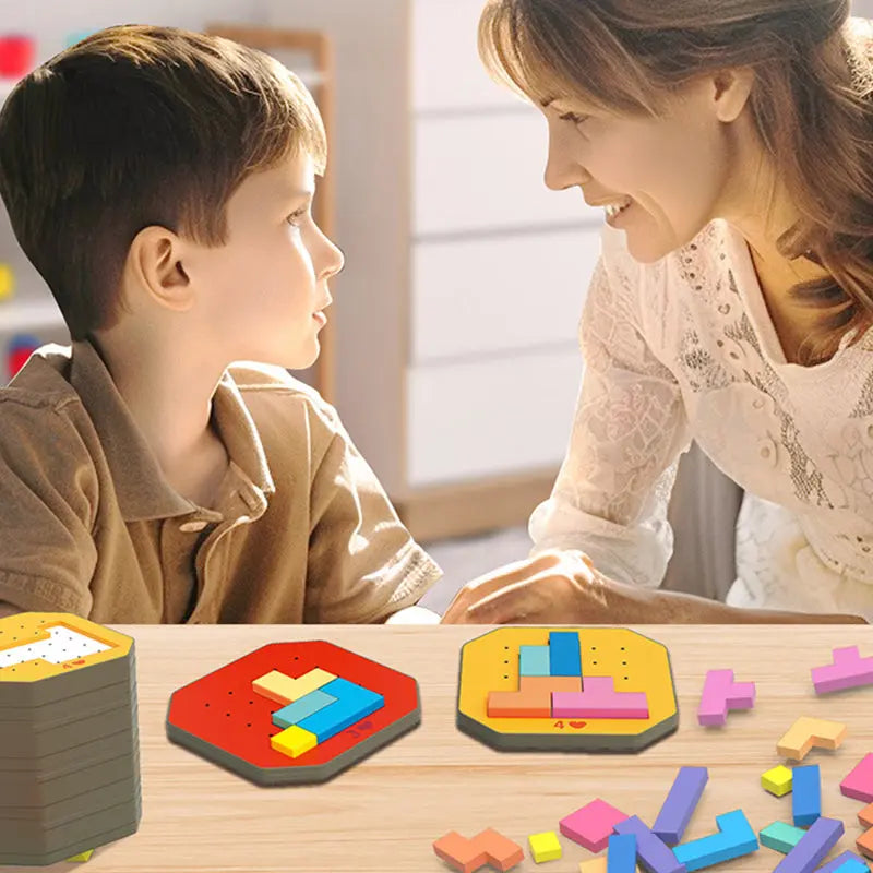 Building Block Set Stackable Multicolor Screen-Free